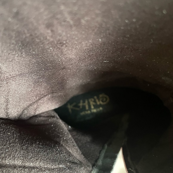 Khrio brown leather cowboy inspired boot - Picture 3 of 5